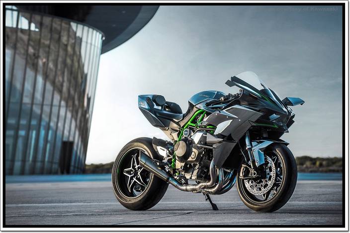 Kawasaki Ninja H2r Bike Poster Paper Print Vehicles Posters In