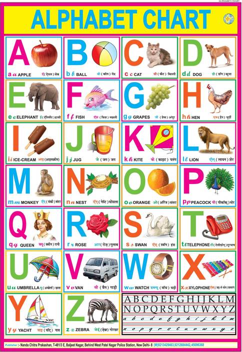 alphabet chart laminated 28 inch x 40 inch rolled paper abcd chart