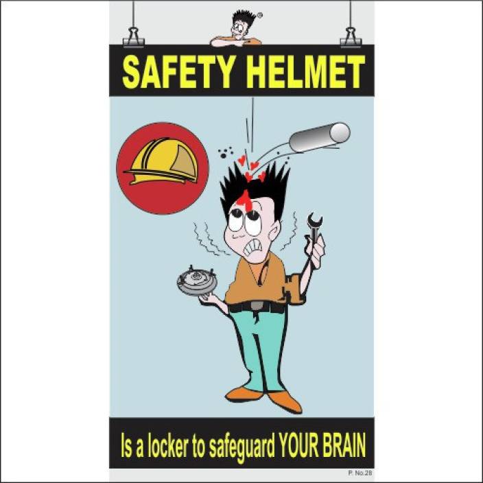 Spooky Poster-Safety Helmet Paper Print - Educational, Educational ...