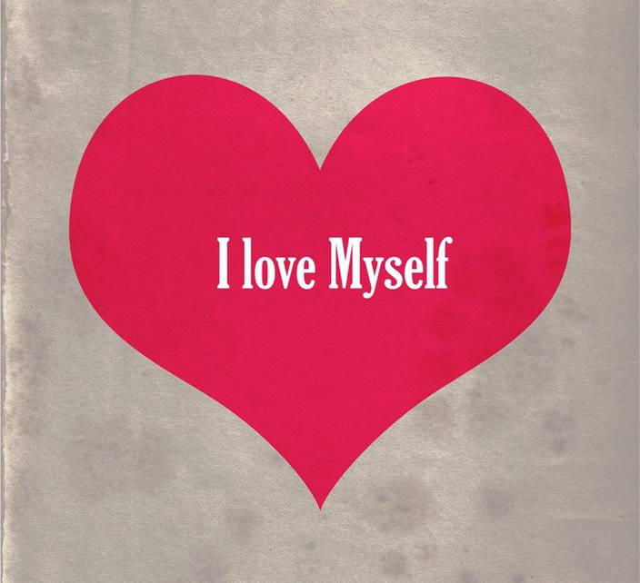 Eurekadesigns I Love Myself Paper Print Typography Posters