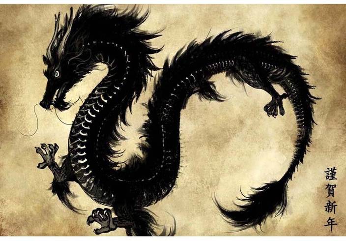 Tallenge Chinese Dragon Art Small Size Premium Quality