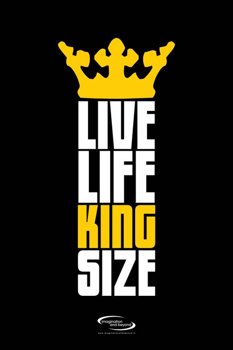 Live Life King Size Paper Print Quotes Motivation Humor