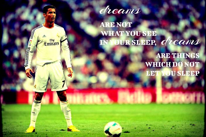 Poster Cristiano Ronaldo Quotes Poster Paper Print Art