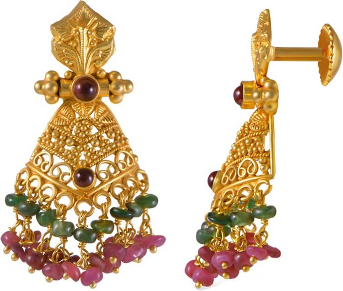 Joyalukkas Yellow Gold 22kt Stud Earring Price In India Joyalukkas Yellow Gold 22kt Stud Earring