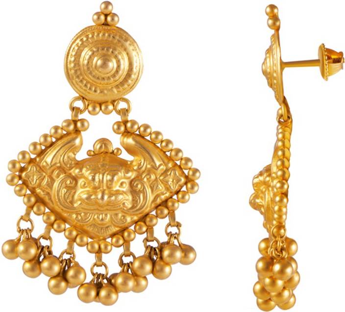 Joyalukkas Yellow Gold 22kt Stud Earring Price In India