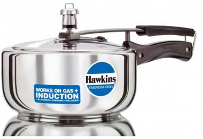 Hawkins Stainless Steel 3 L Pressure Cooker With Induction Bottom