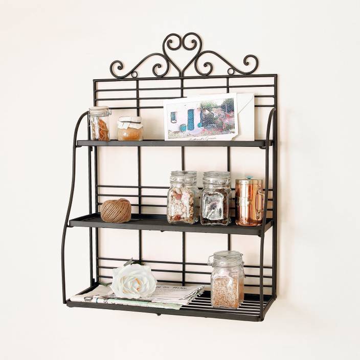 Home Sparkle Kitchen Rack Steel Wall Shelf