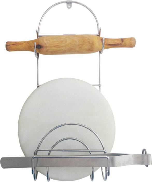 Sterling Rolling Pin Holder With Tong Stainless Steel Kitchen Rack