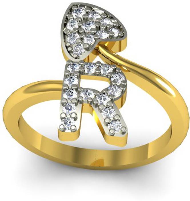 jewelscart in alphabet r love heart shape valentine cz gold plated