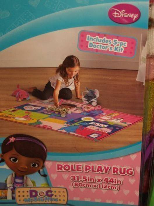 Disney Doc Mcstuffins Role Play Rug Backpack With 5 Piece