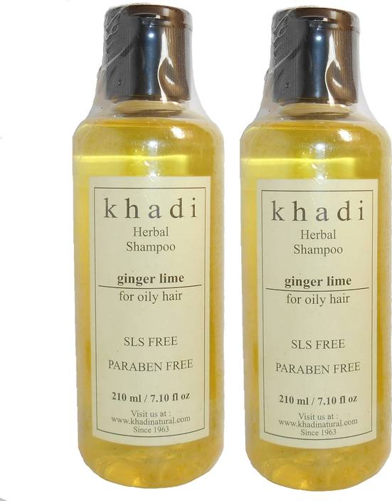 Khadi Natural Herbal Shampoo Ginger Lime For Oily Hair Sls