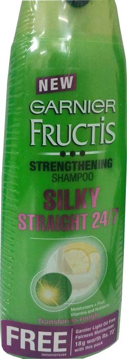 Garnier Fructis Silky Straight 24 7 Strengthening Shampoo With