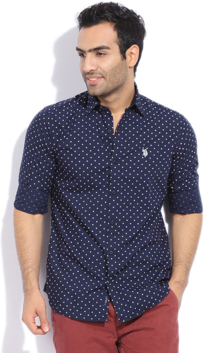 us polo navy blue shirt