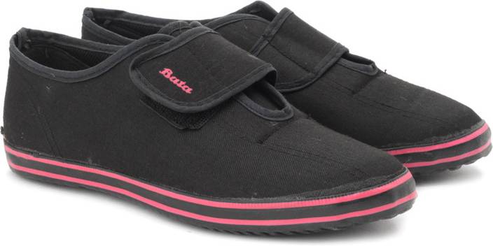 bata fitness velcro canvas shoes for women buy black bata india share price chart