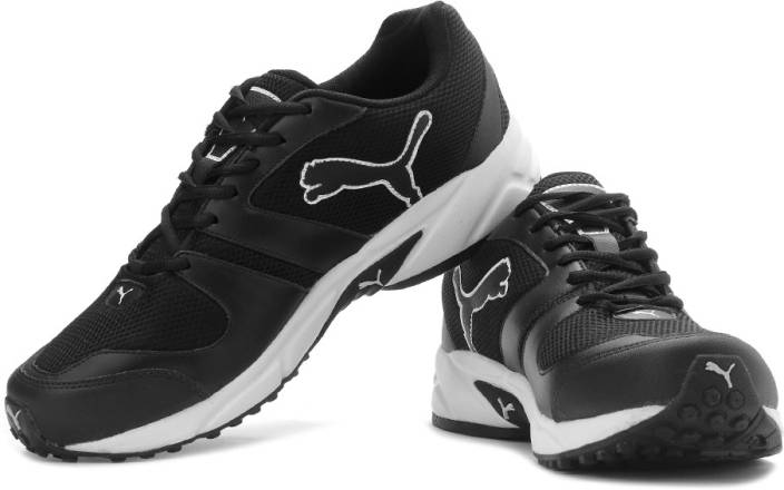 Puma Strike DP Running Shoes For Men - Buy Black, White Color Puma ...