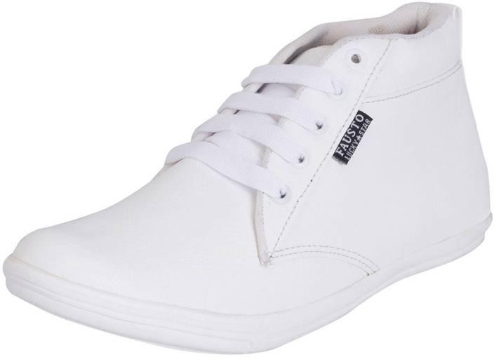 FAUSTO Sneakers For Men - Buy White Color FAUSTO Sneakers For Men ... FAUSTO Sneakers For Men