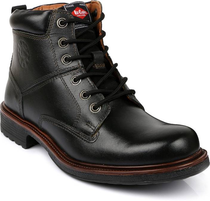 Lee Cooper Boots For Men - Buy BLACK Color Lee Cooper Boots For Men ...