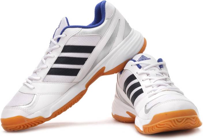 Adidas Emblaze Badminton Shoes For Men - Buy White, Navy Color Adidas Emblaze Badminton Shoes 