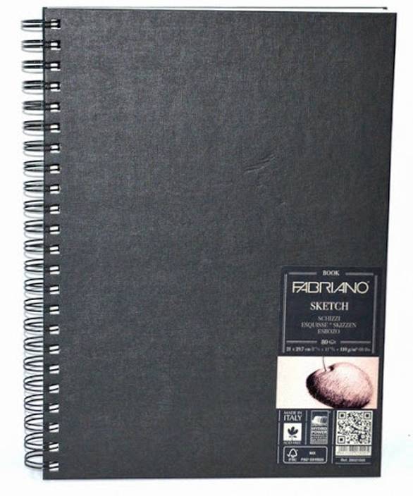 Fabriano Sketch Book Spiral Bound Portrait A4 Sketch Pad Price in India