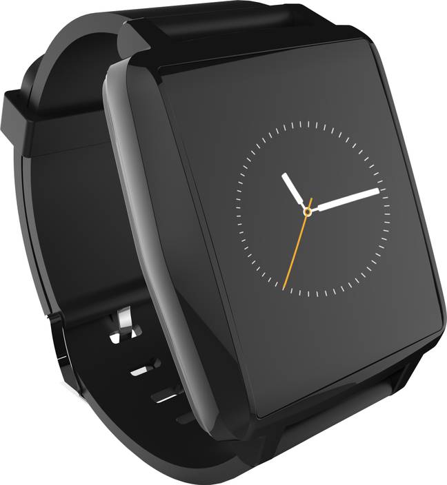 black smart watch