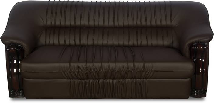 Rej Interio Dlion Leather 3 Seater Sofa Price In India Rej Interio Dlion Leather 3 Seater Sofa