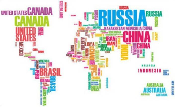 grabden large colourful world map wall sticker price in india - buy