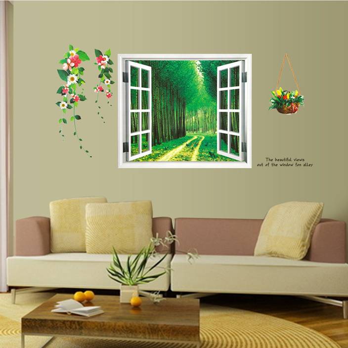 cortina extra large 3d wall sticker sticker price in india - buy