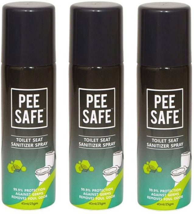 Pee Safe Toilet Seat Sanitizer Spray 40ml ( Pack of 3) Ocean Liquid