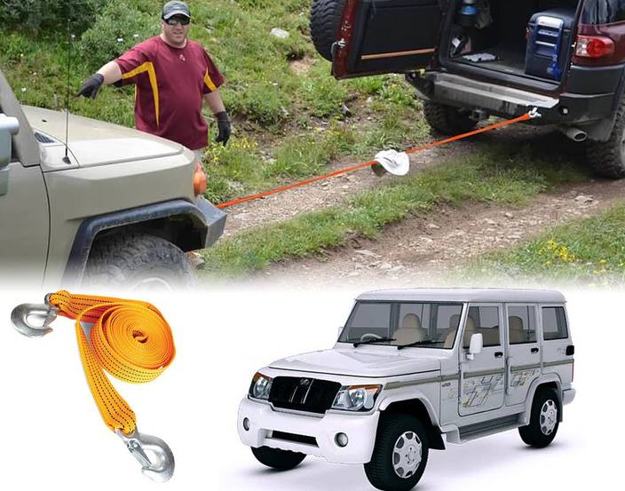 Auto Pearl Car Auto Tow Rope Heavy Duty 3 Ton For Mahindra