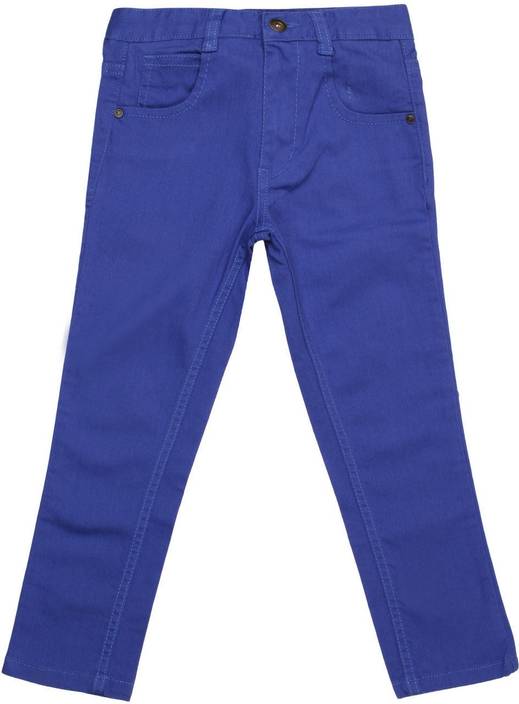 Chalk By Pantaloons Regular Fit Boys Dark Blue Trousers