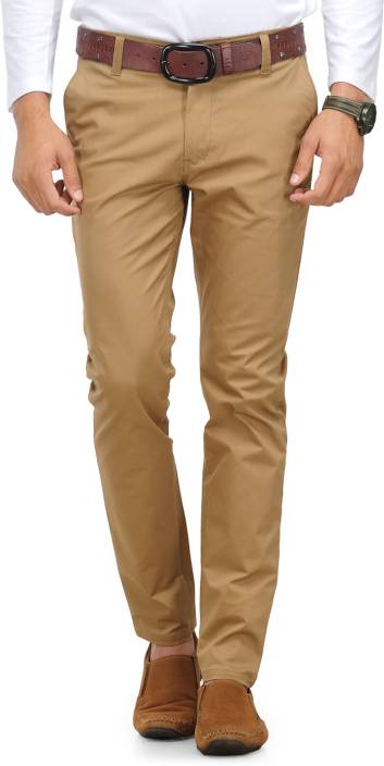 Phoenix Regular Fit Men's Brown Trousers - Buy Khaki Phoenix Regular ...