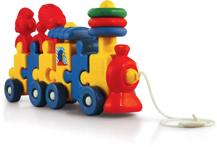 Okplay My First Train Block Building Toy for Kids - My 