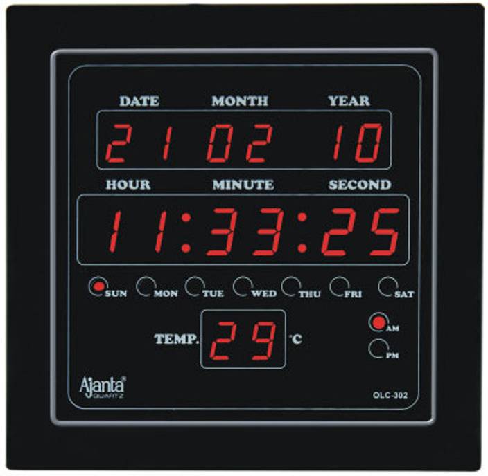 Ajanta Digital Wall Clock In India Ajanta Digital Wall Clock