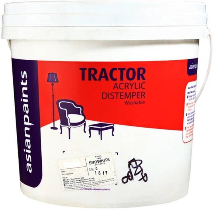 Asian Paints Tractor Acrylic Distemper Clear Distemper Wall Paint