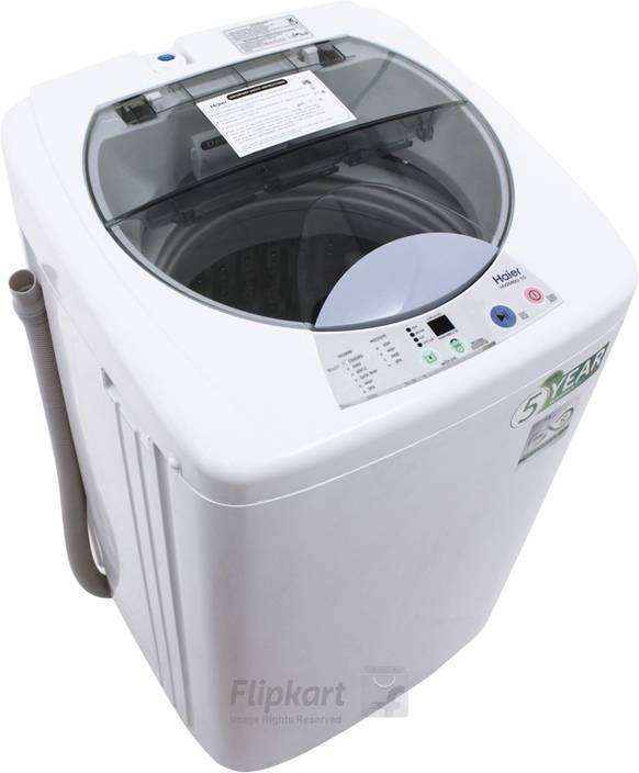 haier 6 kg fully automatic top load washing machine white price in