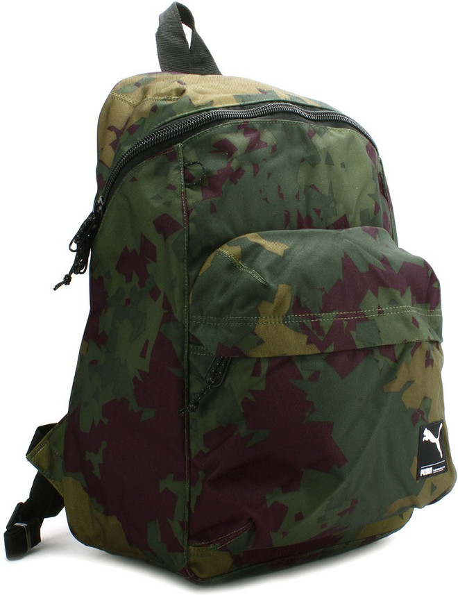 puma olive green backpack