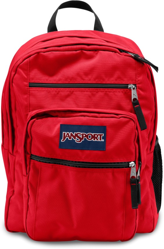 red jansport bag