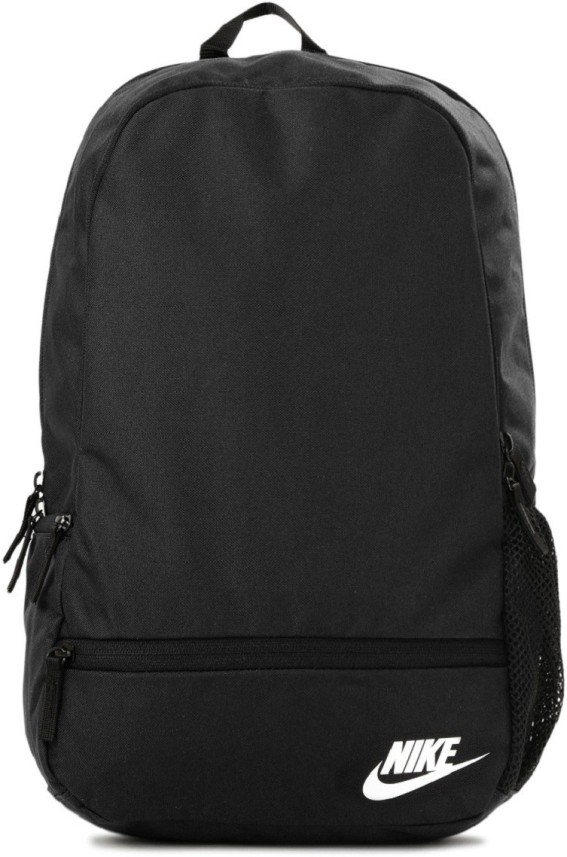 plain black nike backpack