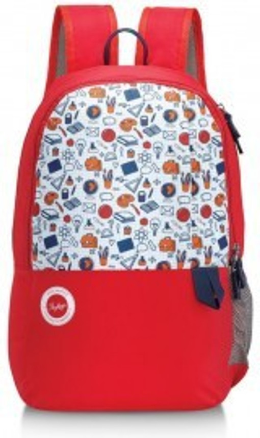 skybags red backpack
