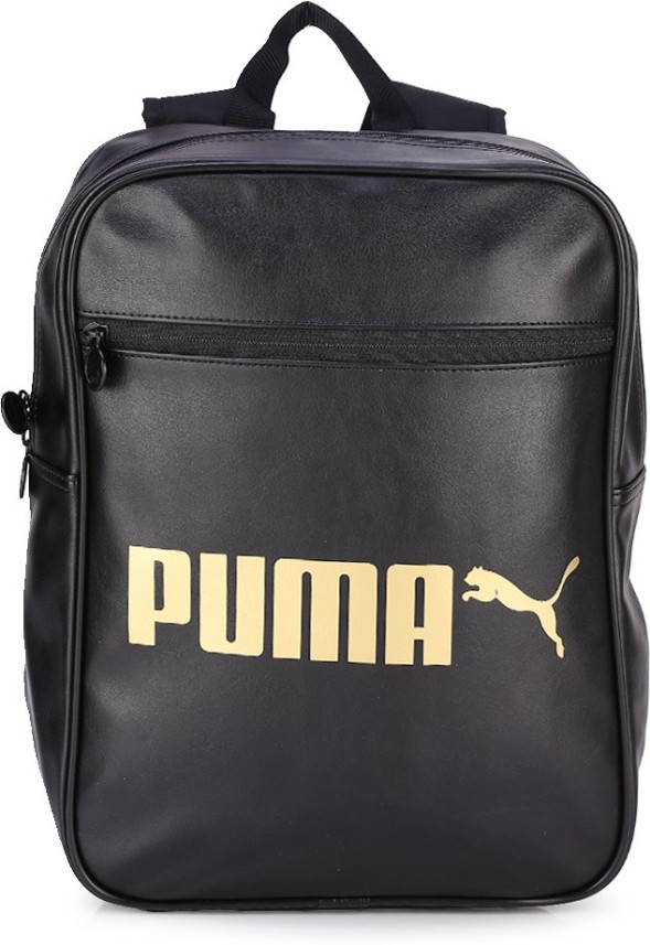 puma black and gold backpack