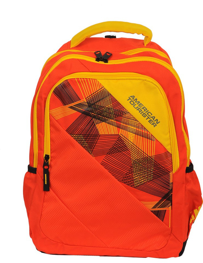 american tourister backpack orange