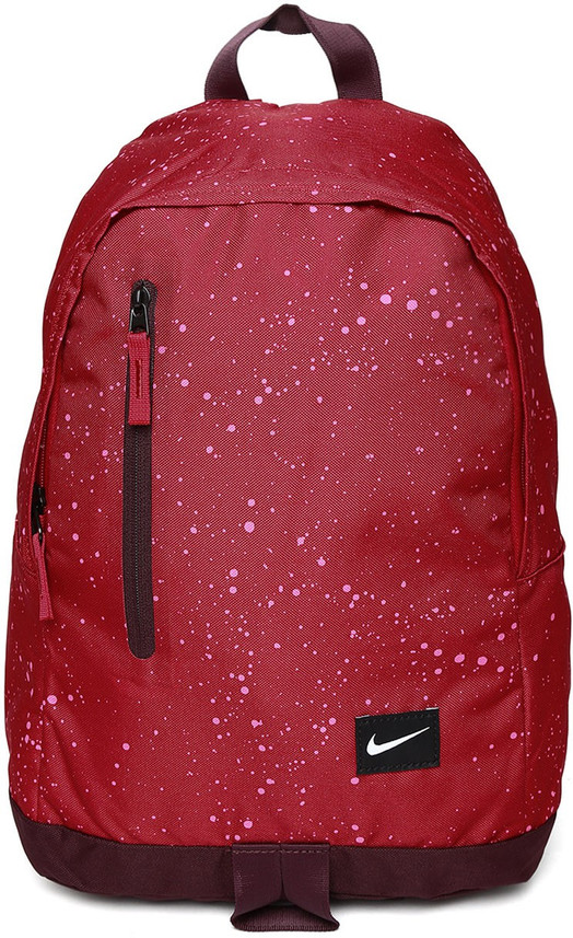nike burgundy backpack