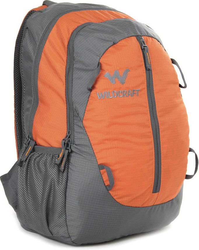 wildcraft orange backpack