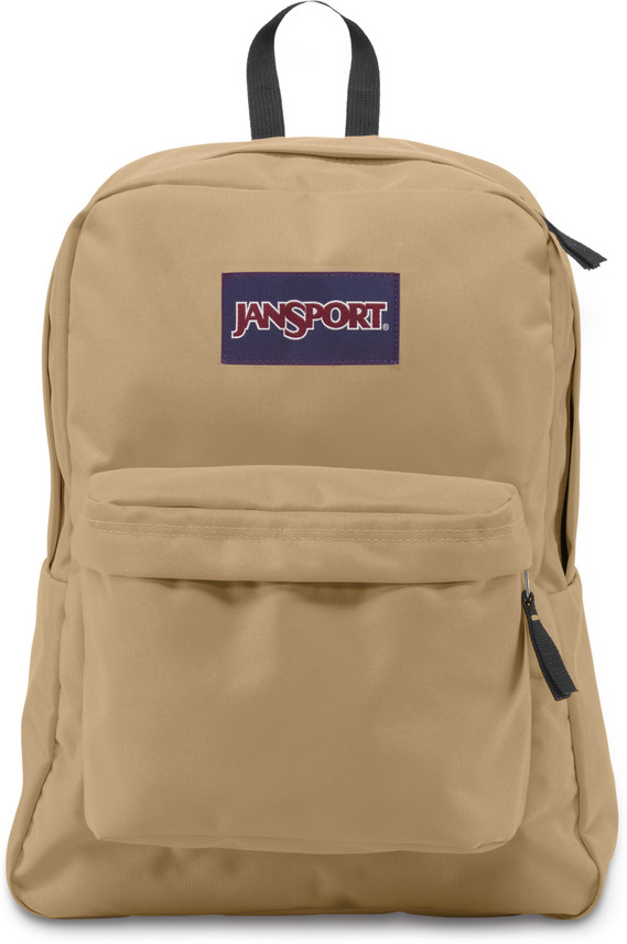 beige jansport backpack