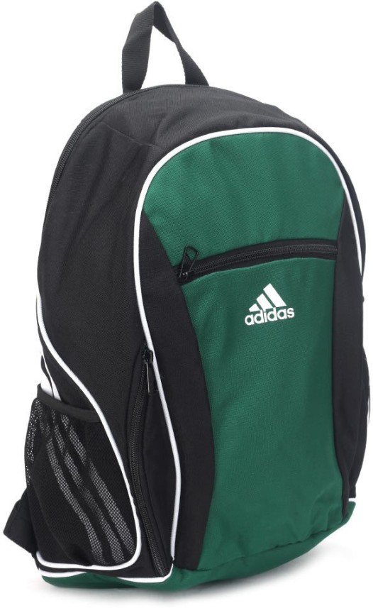 adidas green and black backpack