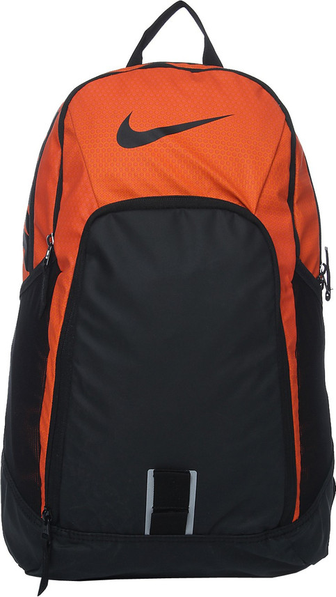 nike backpack orange and black
