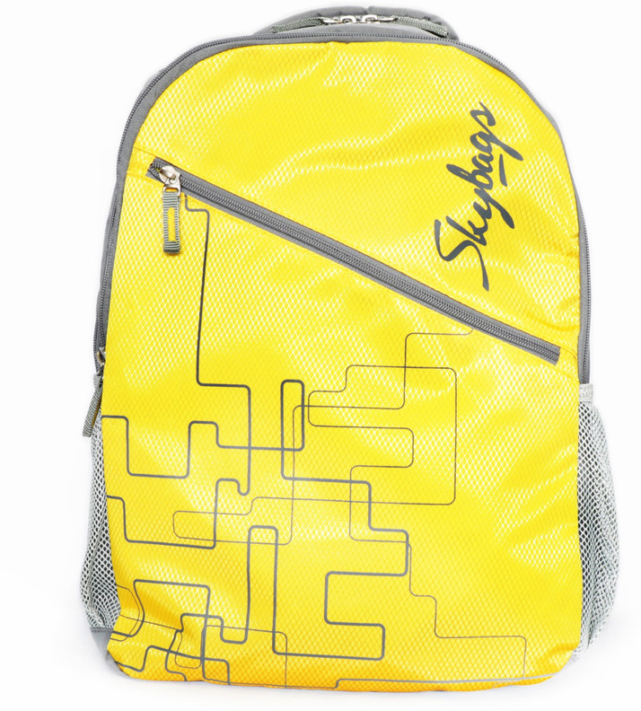 skybags yellow backpack