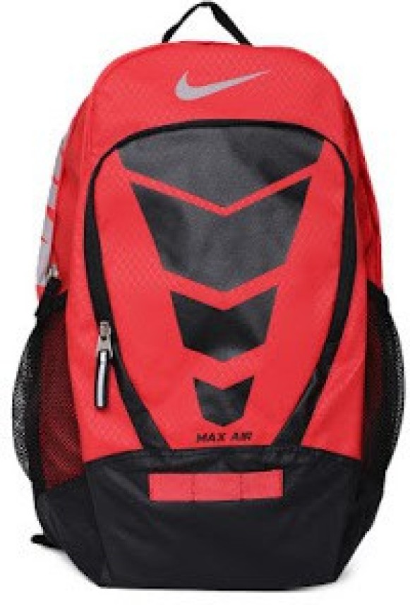 nike air backpack red and black