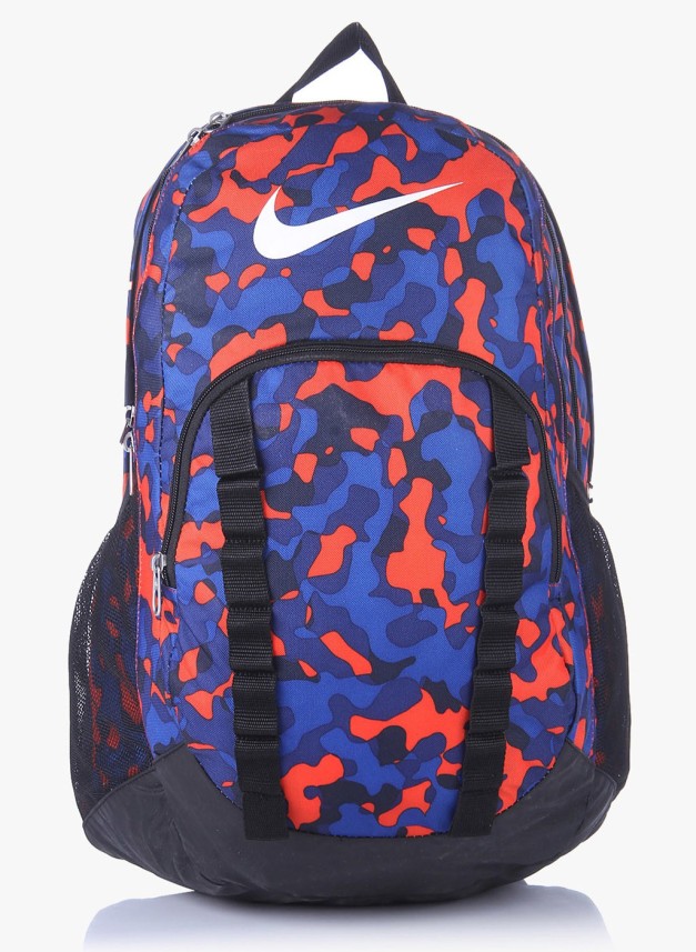 blue and orange nike backpack