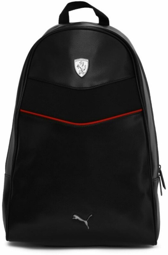 Ferrari LS 25 L Backpack Black Leather 